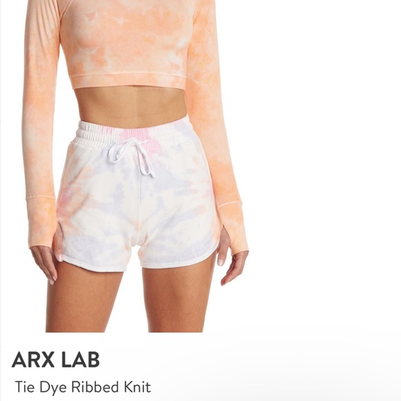 ARX LAB Tie Dye Ribbed Knit Crop Top - Picture 2 of 11